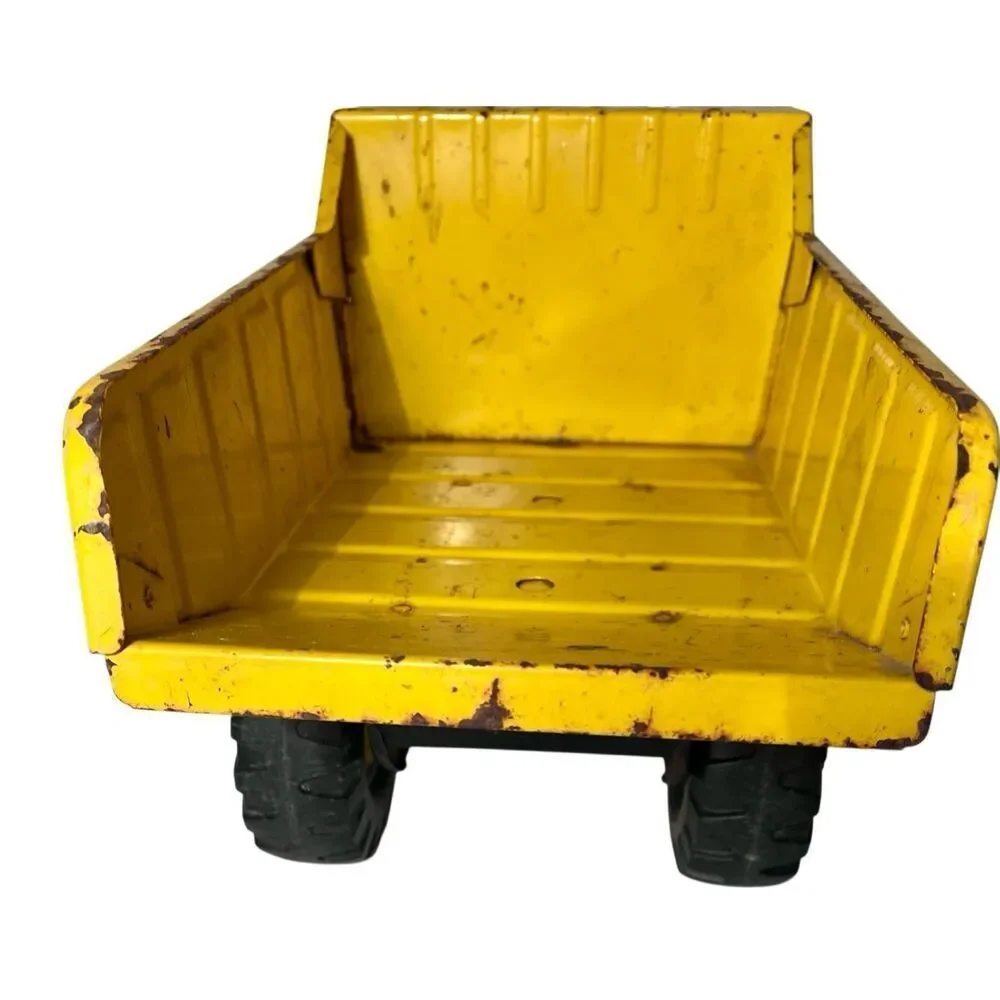 Vintage Tonka Dump Truck XMB-975 1970s Pressed Steel Yellow Original Condition